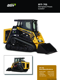 ASV RT-75 Specifications