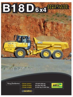 Bell B18D 6X4 Specifications