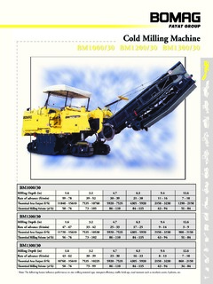 Bomag BM 1300/30 Specifications
