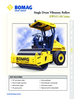 Bomag BW 145 PDH-40 Specifications
