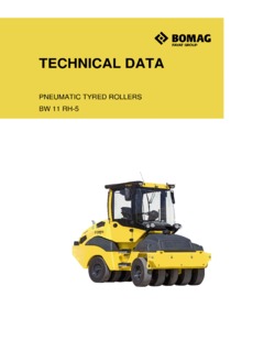 Bomag BW 11 RH-5 Specifications