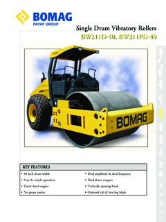 Bomag BW 211 D-40 Specifications