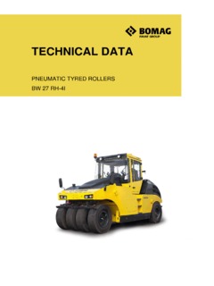 Bomag BW 27 RH-4i Specifications