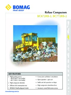 Bomag BC 772 RB-2 Specifications