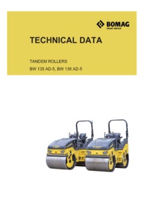 Bomag BW 135 AD-5 Specifications