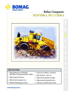Bomag BC 1172 RB-2 Specifications