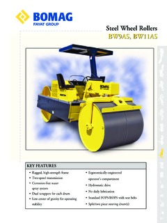 Bomag BW 11 AS Specifications