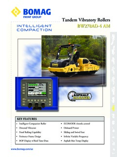 Bomag BW 278 AD4 AM Specifications