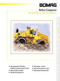 Bomag BC 1172 RB-2 Specifications