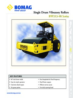 Bomag BW 213 PDH-40 Specifications