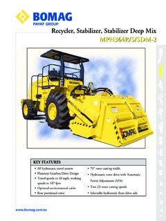 Bomag MPH 364 SDM-2 Specifications