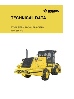 Bomag MPH 364 R-2 Specifications