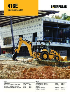 Caterpillar (CAT) 416E Specifications