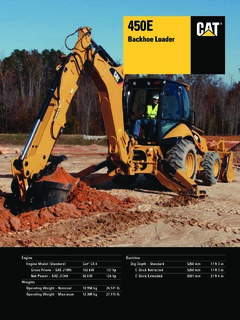 Caterpillar (CAT) 450E Specifications