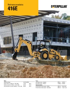 Caterpillar (CAT) 416E Specifications