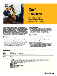 Caterpillar (CAT) BH150 Specifications