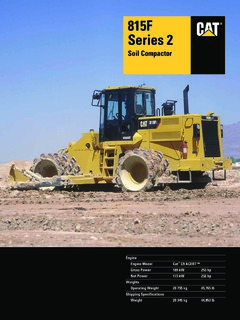 Caterpillar (CAT) 815F Series 2 Specifications