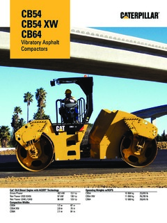 Caterpillar (CAT) CB54 Specifications