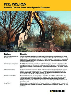 Caterpillar (CAT) P235 Specifications