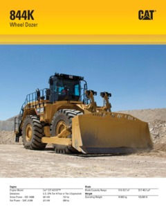 Caterpillar (CAT) 844K Specifications