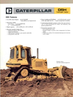 Caterpillar (CAT) D5H Specifications