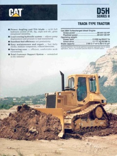 Caterpillar (CAT) D5H Series II Specifications
