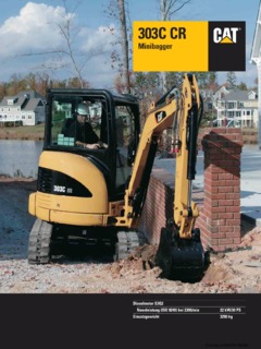 Caterpillar (CAT) 303C CR Specifications