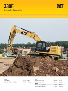 Caterpillar (CAT) 330F Specifications