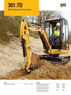 Caterpillar (CAT) 301.7D Specifications