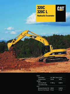Caterpillar (CAT) 320C Specifications