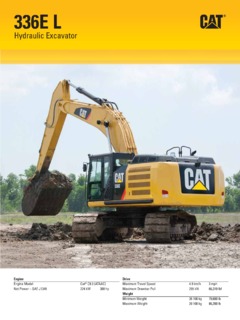 Caterpillar (CAT) 336E L Specifications