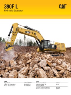 Caterpillar (CAT) 390F L Specifications