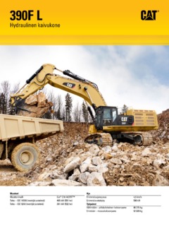 Caterpillar (CAT) 390F L Specifications