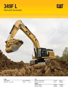 Caterpillar (CAT) 349F L Specifications