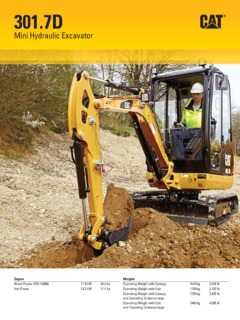 Caterpillar (CAT) 301.7D Specifications