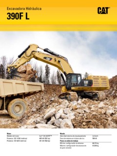 Caterpillar (CAT) 390F L Specifications