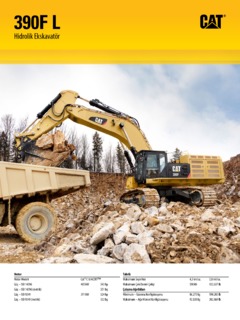 Caterpillar (CAT) 390F L Specifications