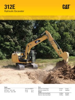 Caterpillar (CAT) 312E Specifications