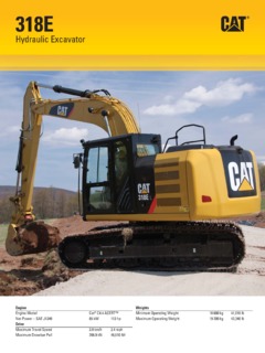Caterpillar (CAT) 318E Specifications