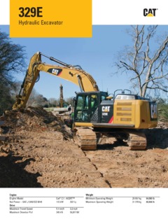Caterpillar (CAT) 329E Specifications