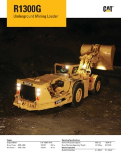 Caterpillar (CAT) R1300G Specifications