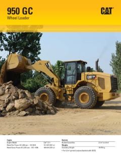 Caterpillar (CAT) 950 GC Specifications