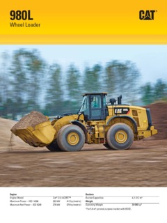 Caterpillar (CAT) 980L Specifications