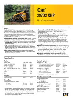 Caterpillar (CAT) 297D2 XHP Specifications
