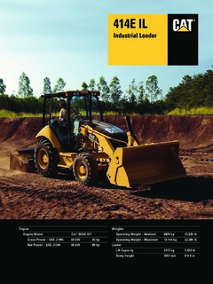 Caterpillar (CAT) 414E IL Specifications