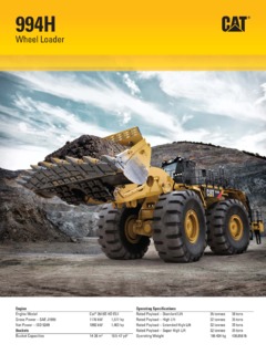 Caterpillar (CAT) 994H Specifications