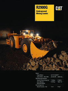 Caterpillar (CAT) R2900G Specifications