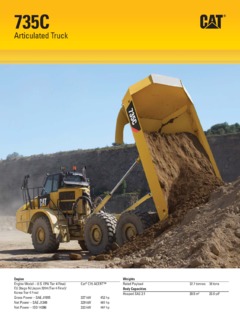 Caterpillar (CAT) 735C Specifications
