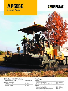 Caterpillar (CAT) AP555E Specifications