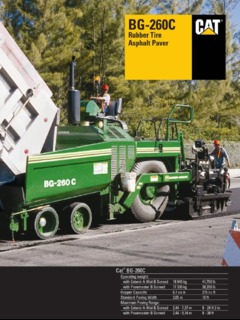 Caterpillar (CAT) BG-260C Specifications